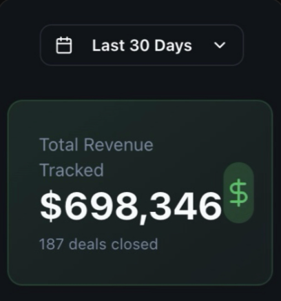 Revenue 30 days